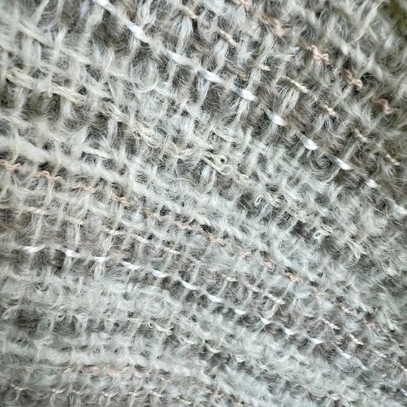 Nantucket Looms Windswept Ivory Handwoven Multi-Fiber Throw Blanket UNUSED NWT - Picture 4 of 13